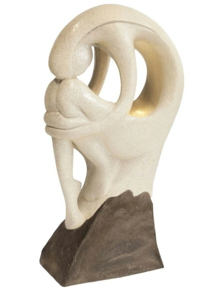 Embrace Fountain 44x25x87cm in Cream image 3