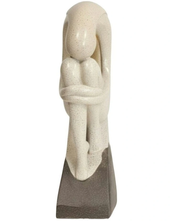 Embrace Fountain 44x25x87cm in Cream image 4