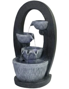 Oval Bowl Fountain 32x28x50cm in Multi