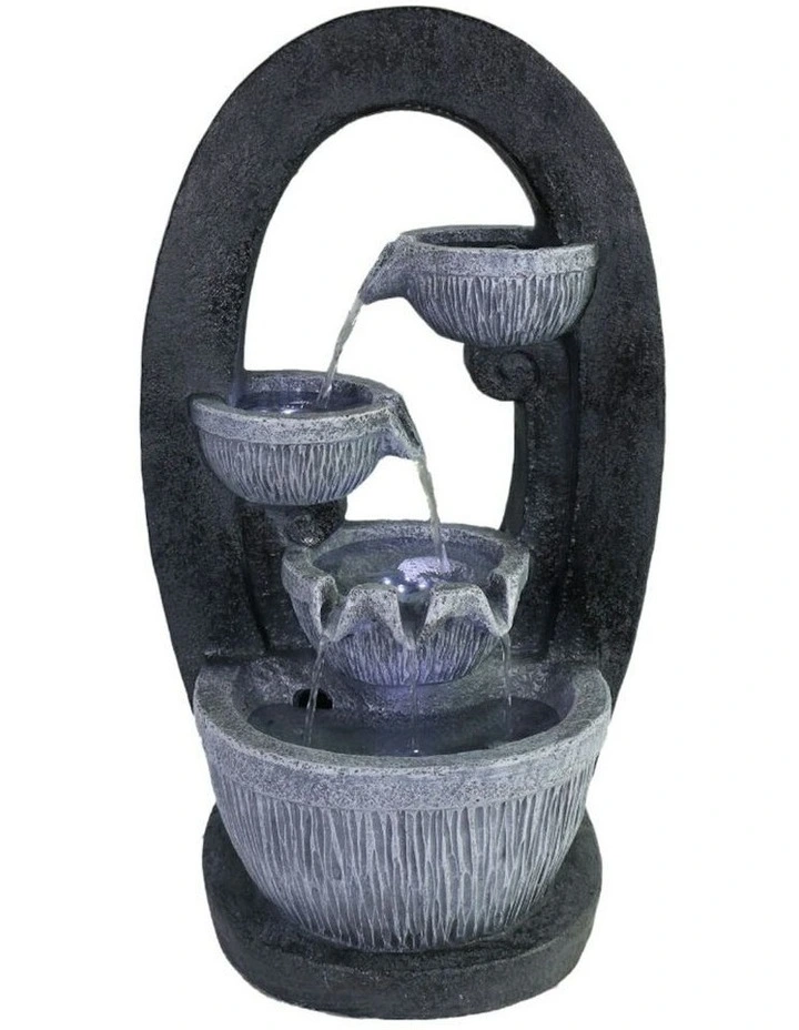 Oval Bowl Fountain 32x28x50cm in Multi image 2