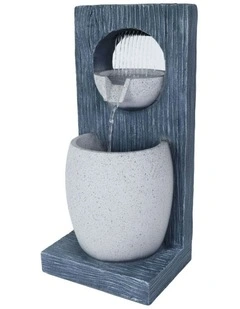 Raining Bowl Fountain 24x22x50cm in Multi