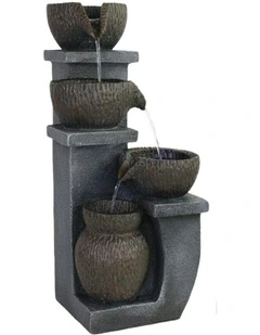 Column Pots Fountain 24x26x55cm in Multi