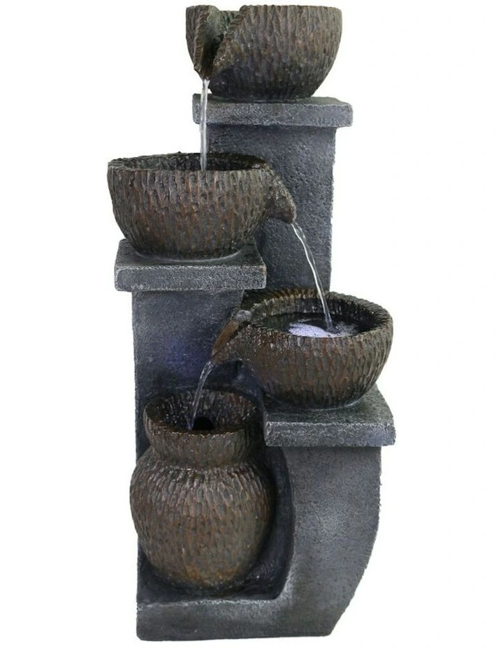 Column Pots Fountain 24x26x55cm in Multi image 2