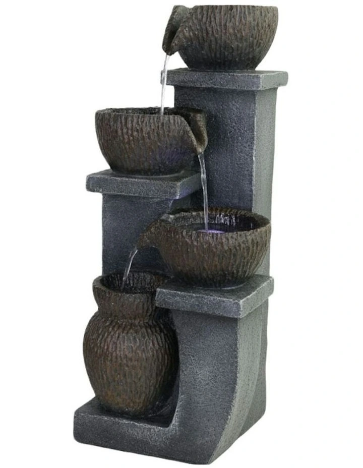 Column Pots Fountain 24x26x55cm in Multi image 3