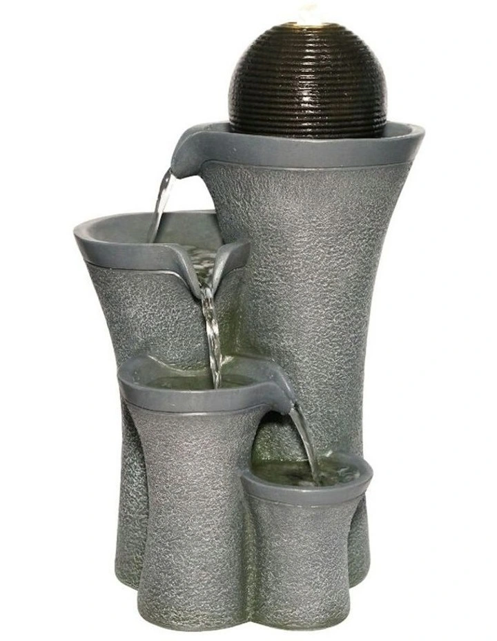 Sphere Vase Cascade Fountain 29x25x50cm in Multi image 2