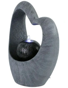 Heart Overflow Fountain 30x16x39cm in Multi