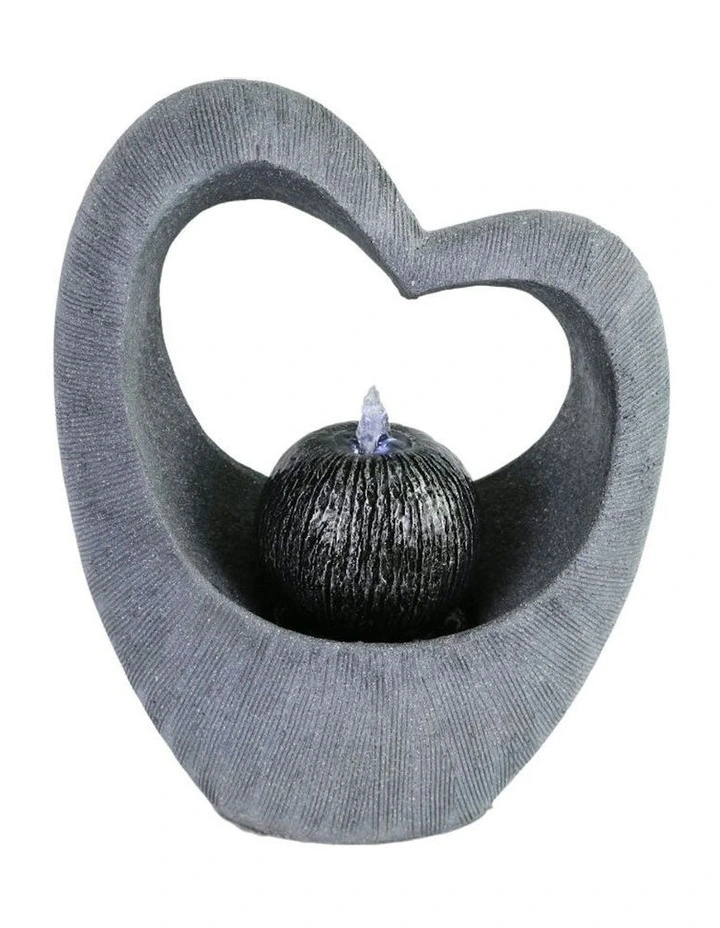 Heart Overflow Fountain 30x16x39cm in Multi image 2
