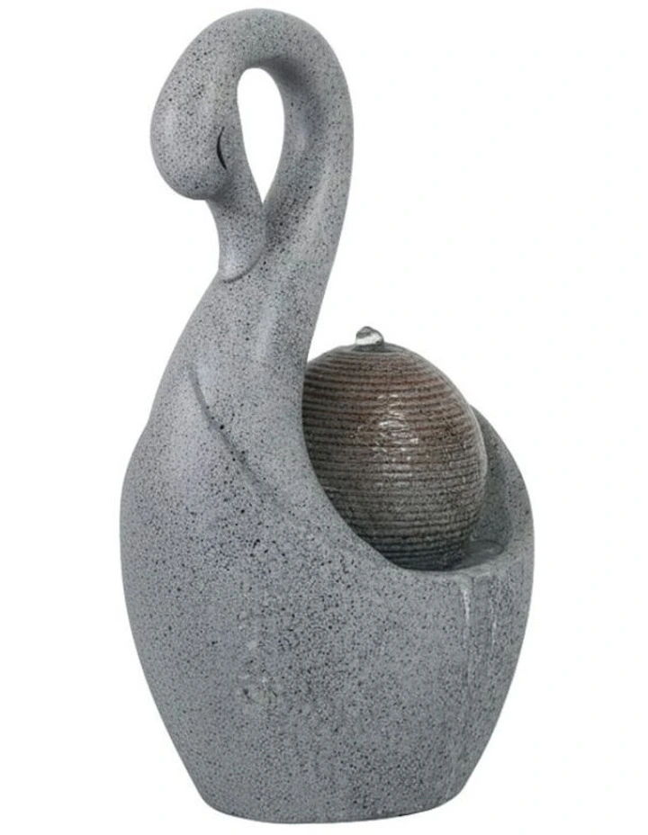 Swan Sphere Fountain 28x20x48cm in Multi image 1
