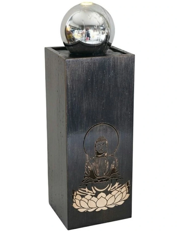 Water Buddha Shimmer Fountain 26x26x77cm in Multi image 1