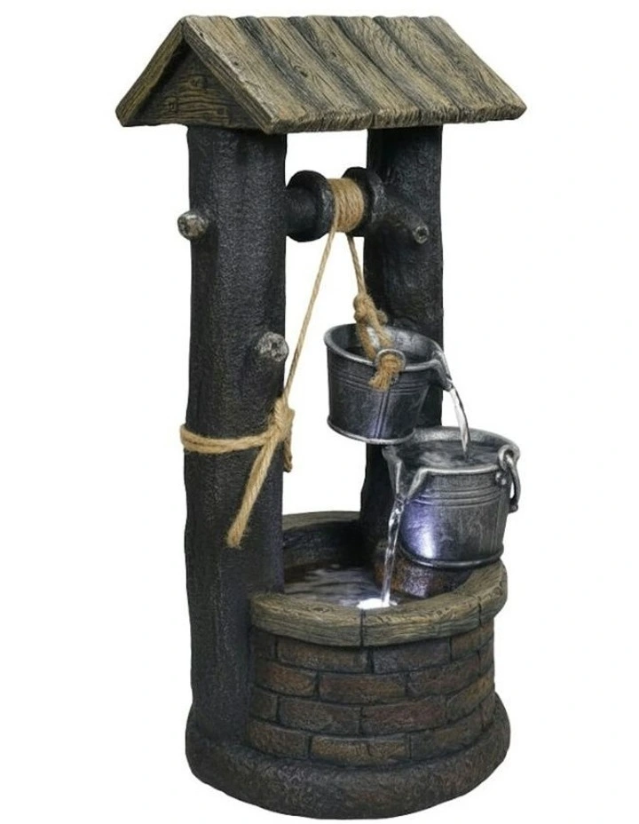 Wishing Well Fountain 36x34x70cm in Multi image 1