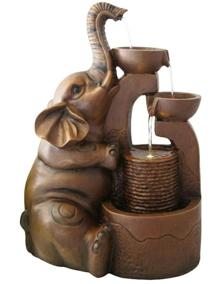 Charmed Elephant 33x25x50cm in Brown image 1