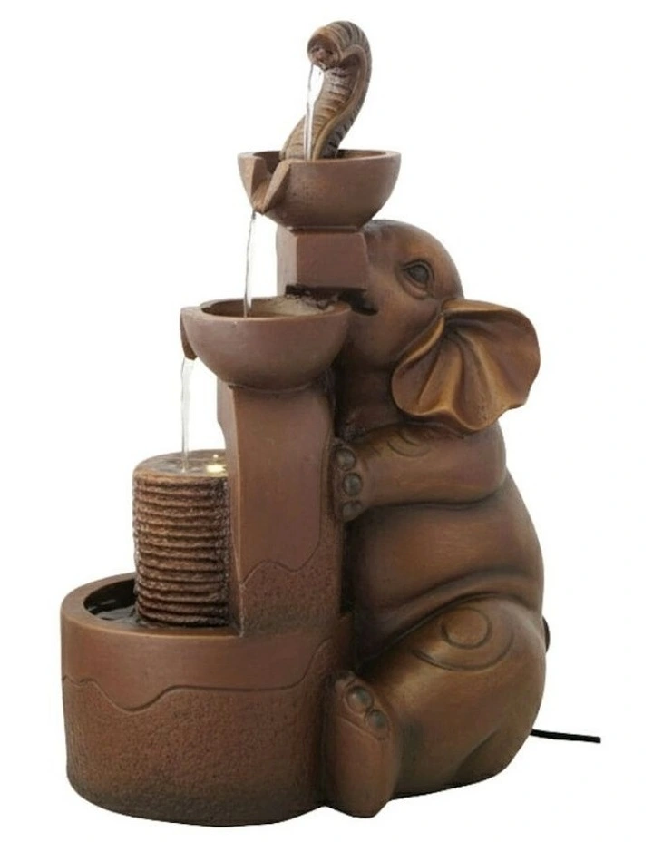 Charmed Elephant 33x25x50cm in Brown image 3