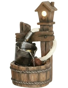 Water Hose Bird Nest 28x24x49cm in Brown