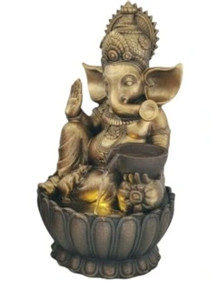 Grand Ganesha Fountain 47.5x45x82.8cm in Multi