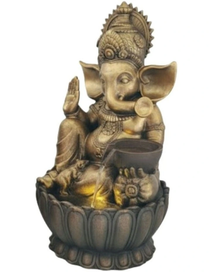 Grand Ganesha Fountain 47.5x45x82.8cm in Multi image 1