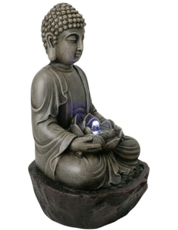 Meditation Buddha 25x23x41cm in Multi image 3