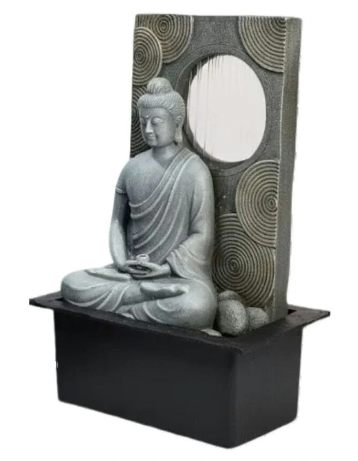 Raining Slab Buddha 31x23x40cm in Multi image 1