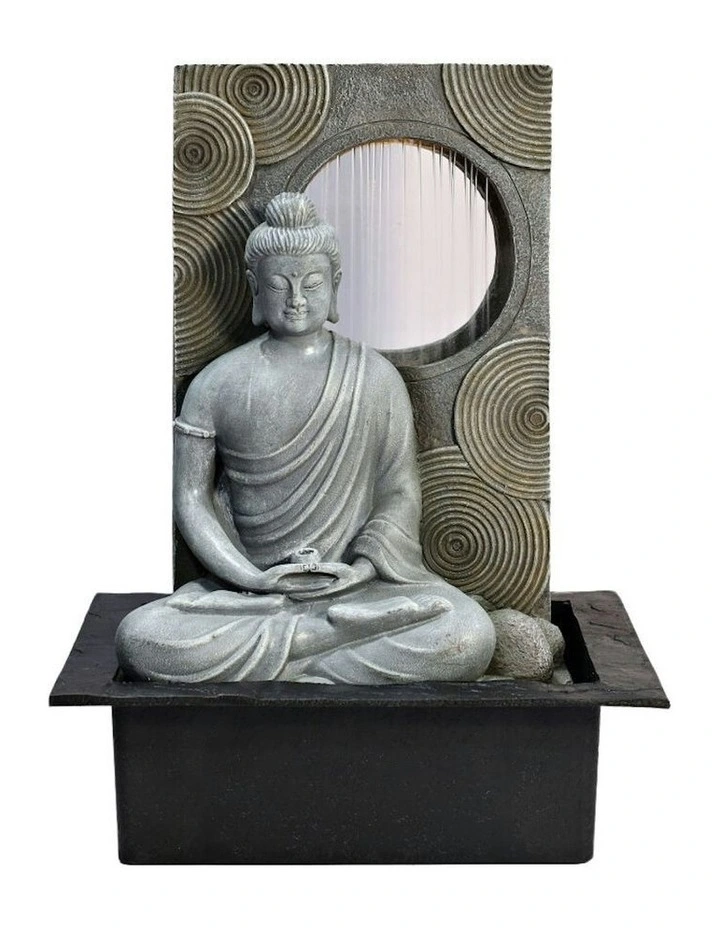Raining Slab Buddha 31x23x40cm in Multi image 2