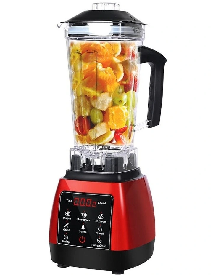 Commercial Blender Mixer Food Processor Juicer Smoothie Ice Crush in Red image 1