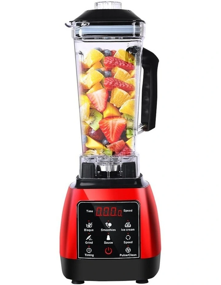 Commercial Blender Mixer Food Processor Juicer Smoothie Ice Crush in Red image 2