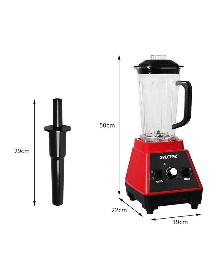 Commercial Blender 2L in Red image 7