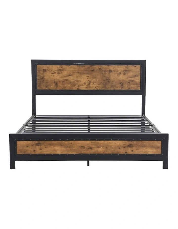 Double Metal Bed Frame in Brown image 2