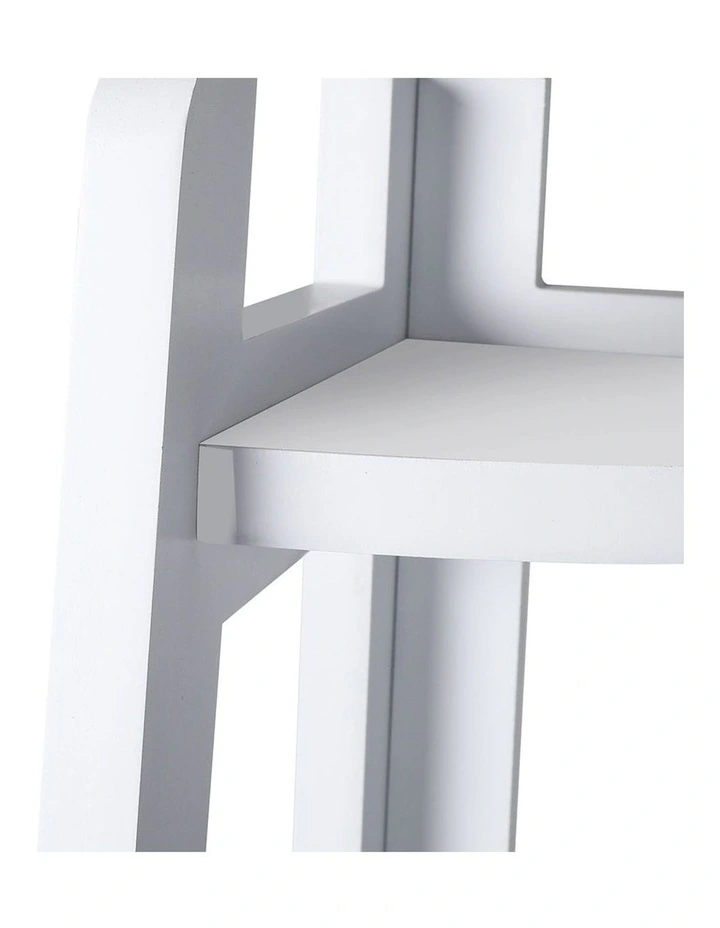 5 Tier Corner Shelf Rack in White image 5