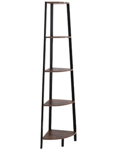 5 Tier Corner Shelf in Brown