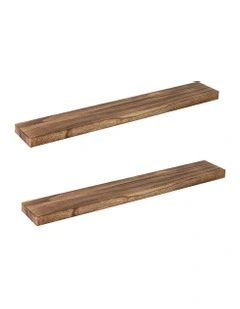 Floating Shelves x2 in Brown