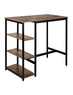 Industrial High Bar Table in Brown