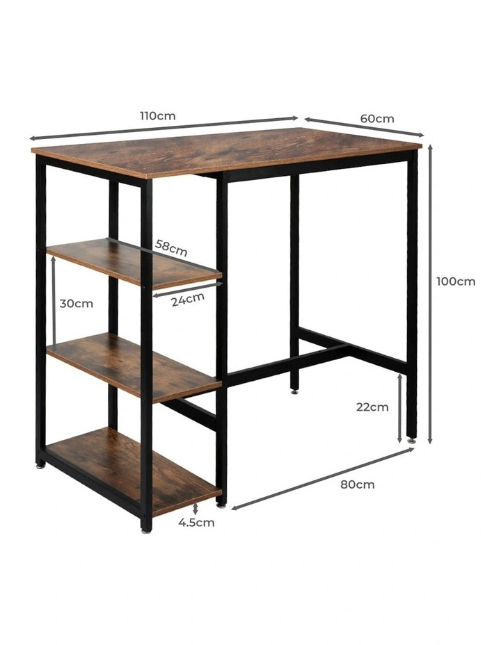 Industrial High Bar in Brown image 3
