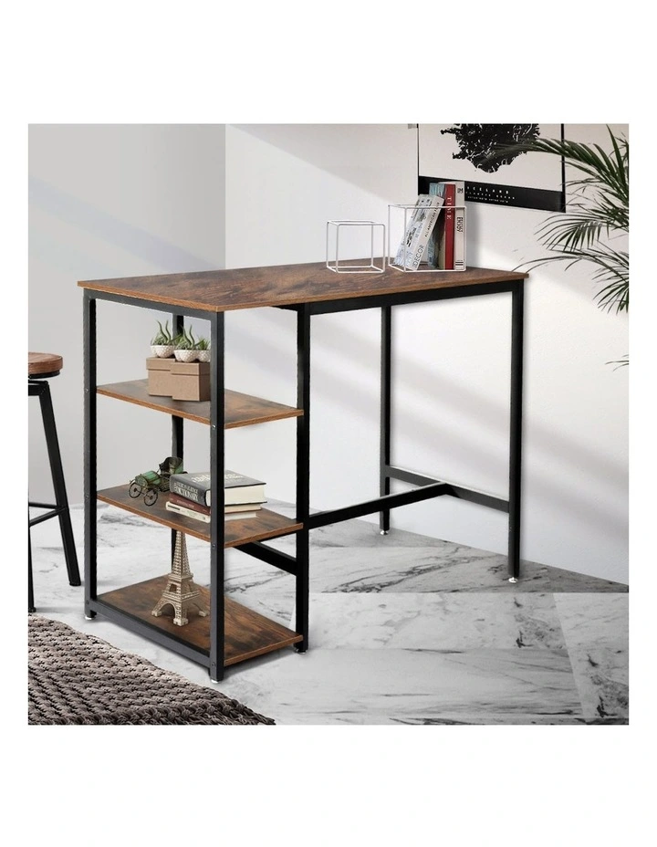 Industrial High Bar Table in Brown image 7