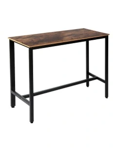 Industrial High Bar Table in Brown