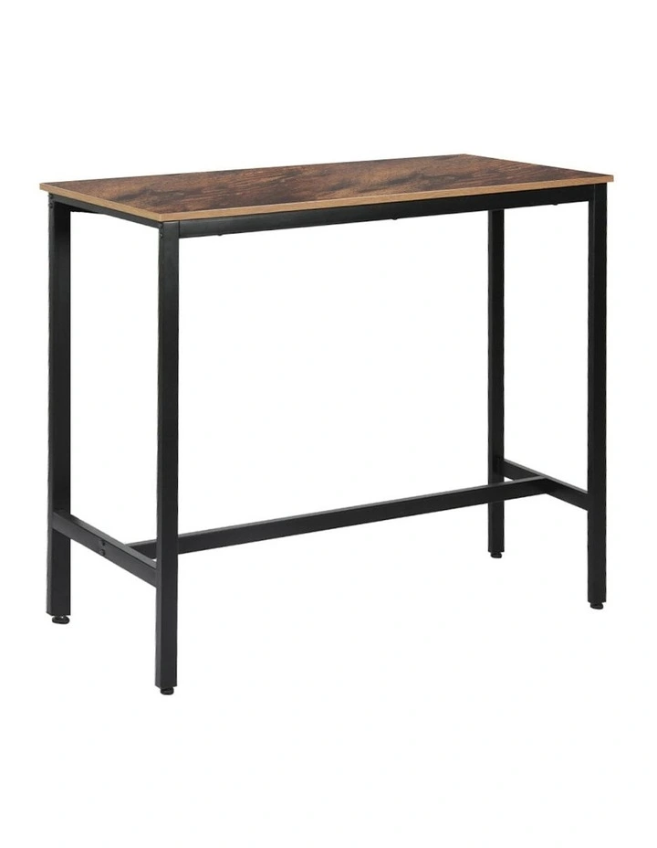 Industrial High Bar Table in Brown image 2