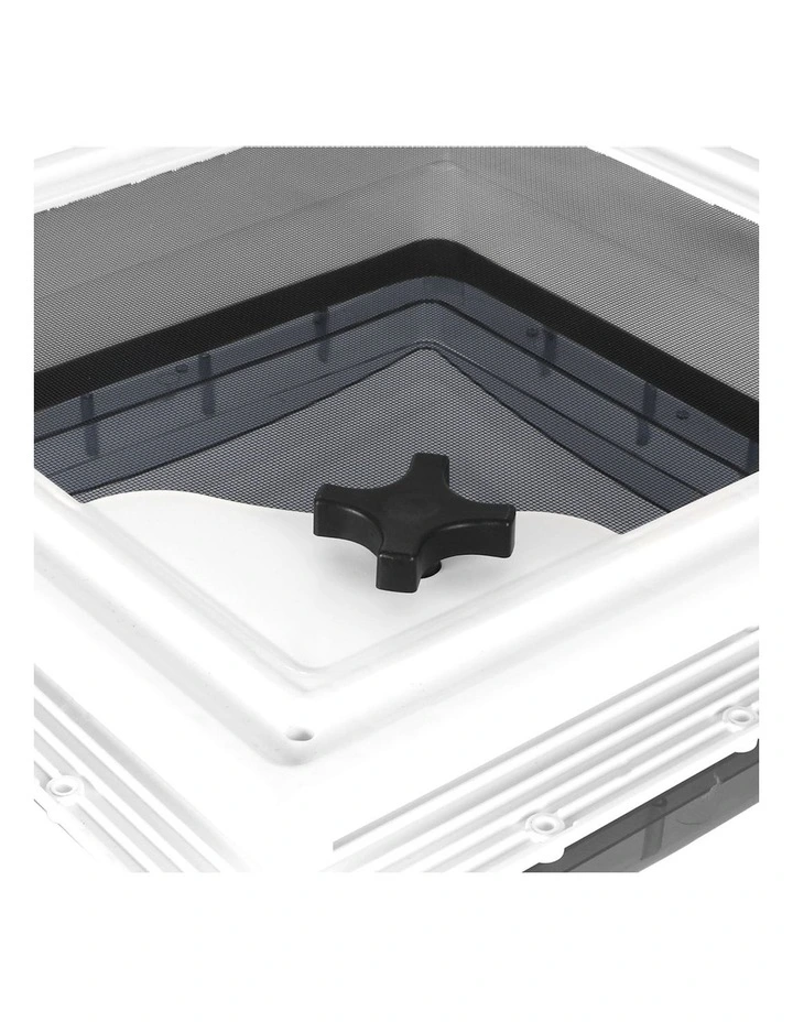 Caravan RV Roof Vent 400x400mm in White/Grey image 6
