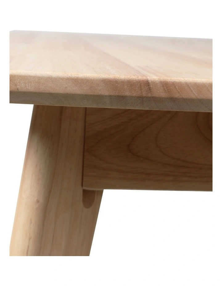 Industrial Wooden Dining Table in Natural Oak image 5