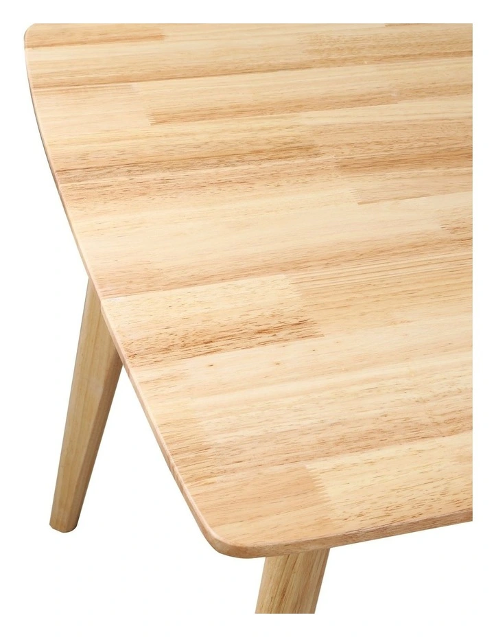 Industrial Wooden Dining Table in Natural Oak image 6