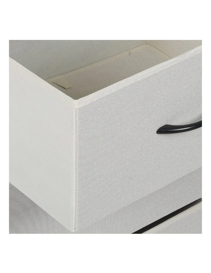 Storage Cabinet 6 Drawers in Beige image 6