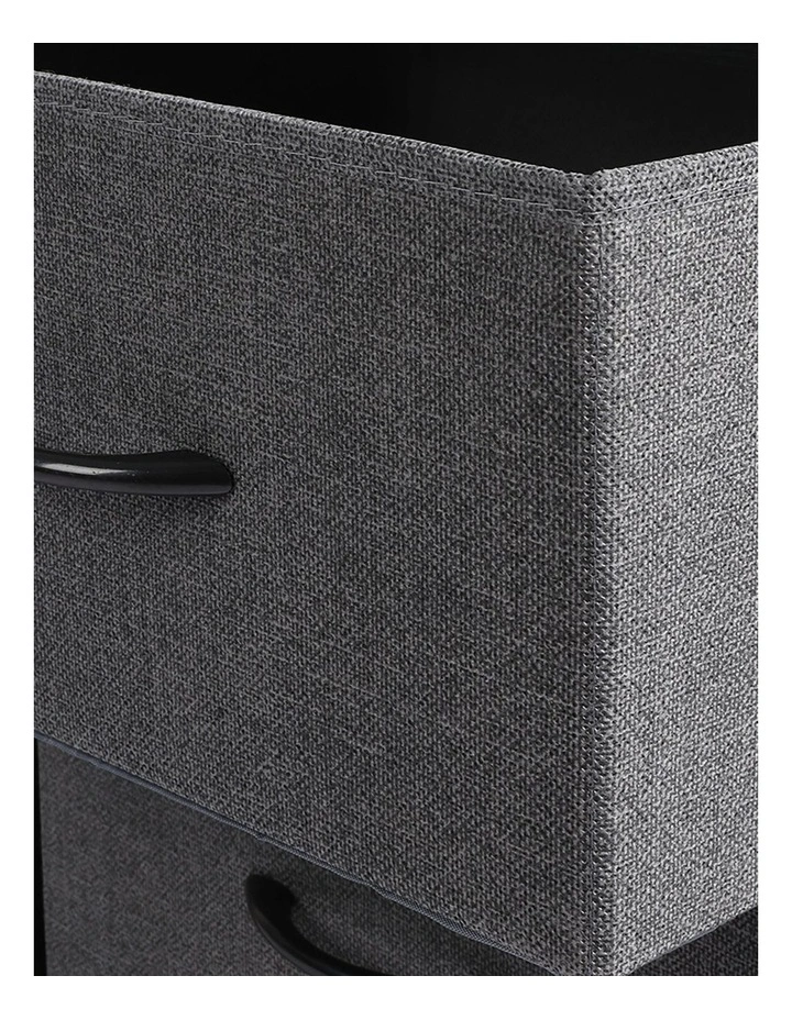Storage Cabinet 4 Drawer in Dark Grey image 5