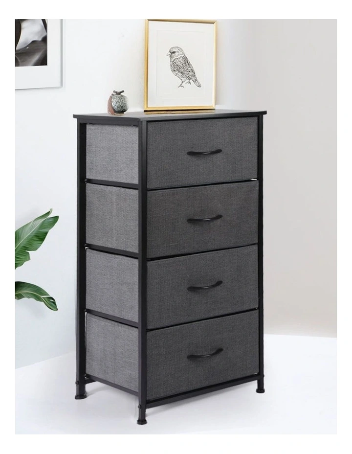 Storage Cabinet 4 Drawer in Dark Grey image 7