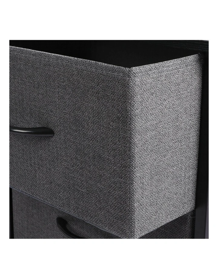 Storage Cabinet 2 Drawers in Dark Grey image 6