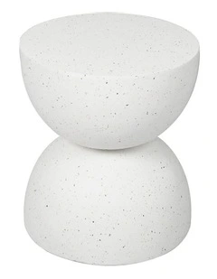 Terrazzo Coffee Side Table 40cm in White