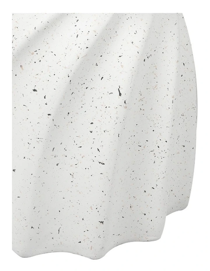 Terrazzo Hourglass Side Table in White image 5
