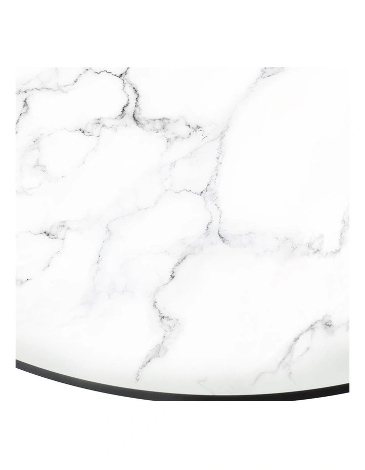Round Swivel Dining Table 80cm in White image 4