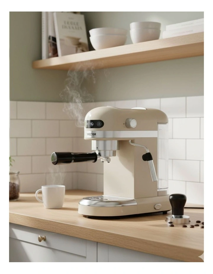 Espresso Coffee Machine in Milk White image 2