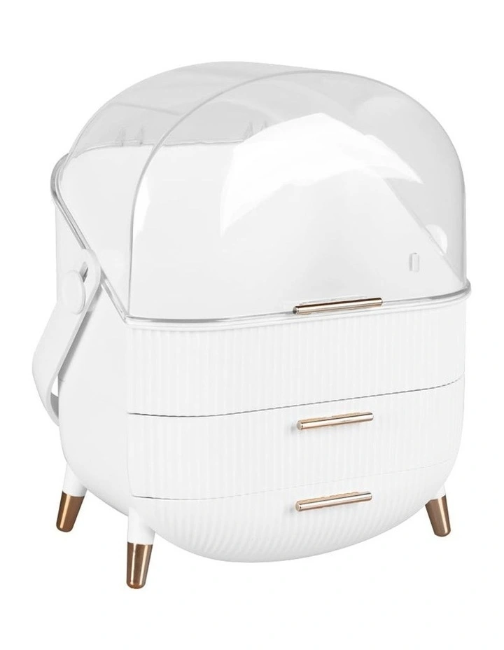 Makeup Organizer Case in White image 1