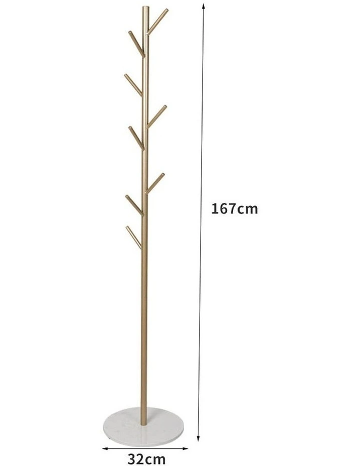 Coat Rack in Gold image 3