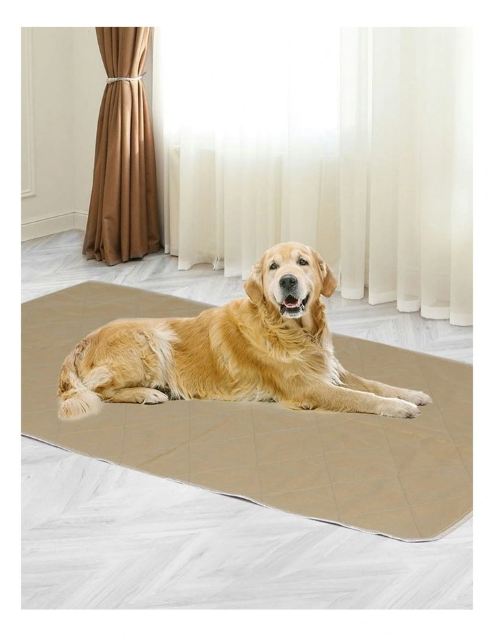 Reusable Jumbo Toilet Training Pads 120x120cm x2 in Brown image 2