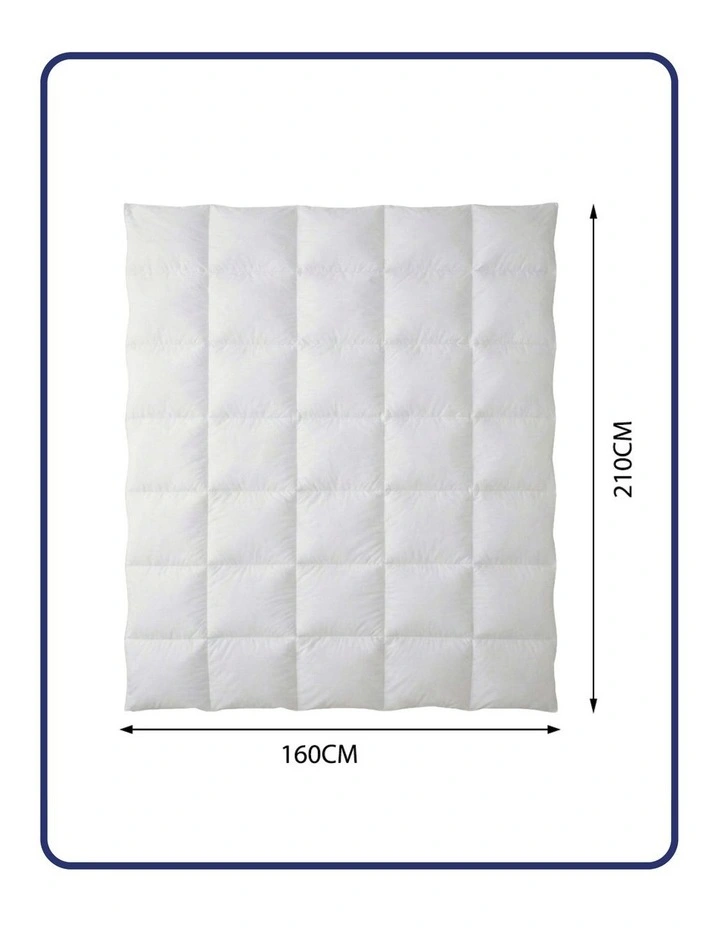 700gsm Goose Down Feather Duvet King Single Size in White image 5