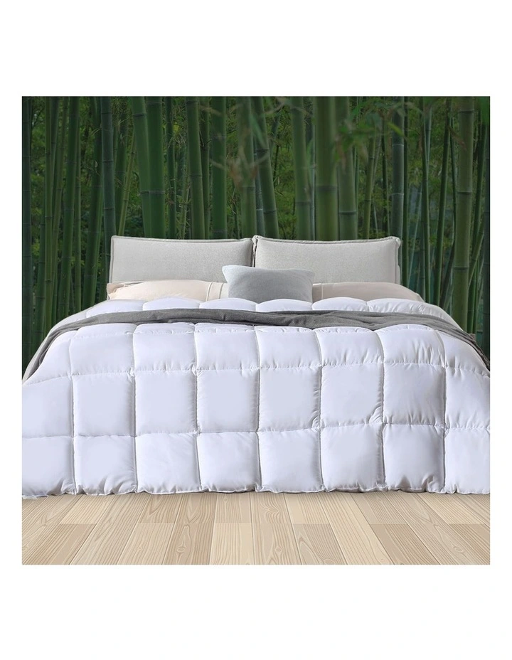200GSM All Season Quilt Queen Size in White image 4